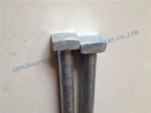 Square Head Machine Bolt með Square Nut